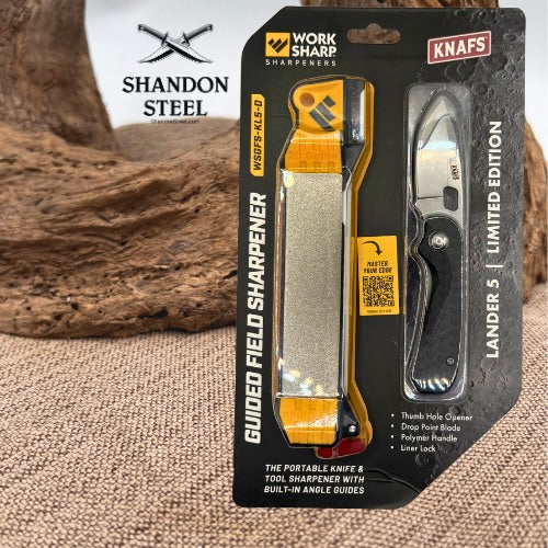 Work Sharp Guided Field Sharpener & Knafs Lander 5 Limited Edition WSGFSD