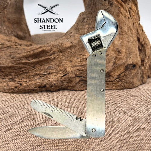 Multi Tool Wrench Multitool Adjustable Wrench EDC Knife screwdriver file (40)