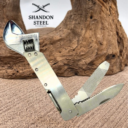 Multi Tool Wrench Multitool Adjustable Wrench EDC Knife screwdriver file (40)
