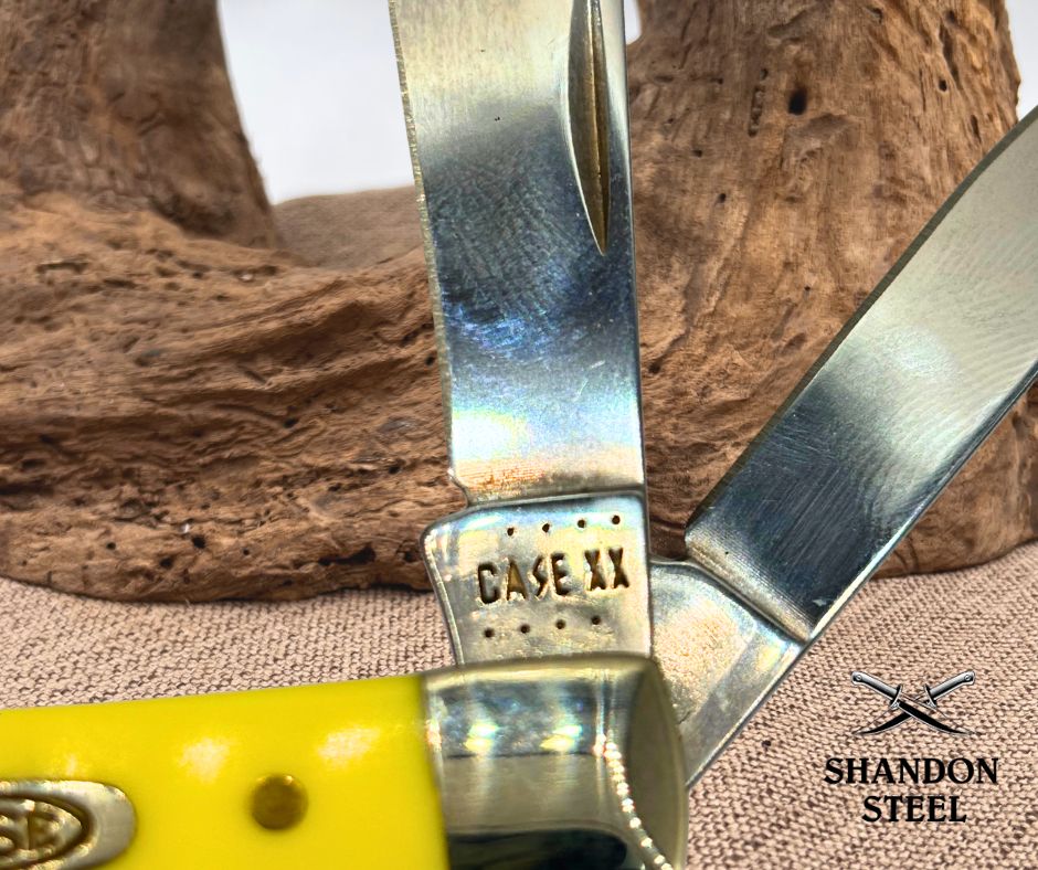 Case XX USA 2022 Yellow Synthetic 3225 1/2 Smooth Small Swell Center Jack Knife