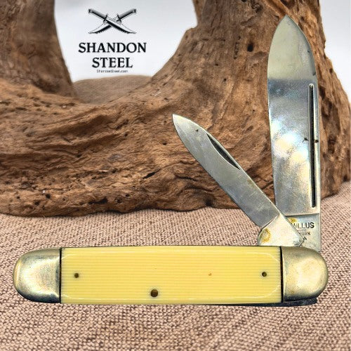 Camillus USA 23 Two Blade Equal End Cigar Jack Folding Pocket Knife (198)
