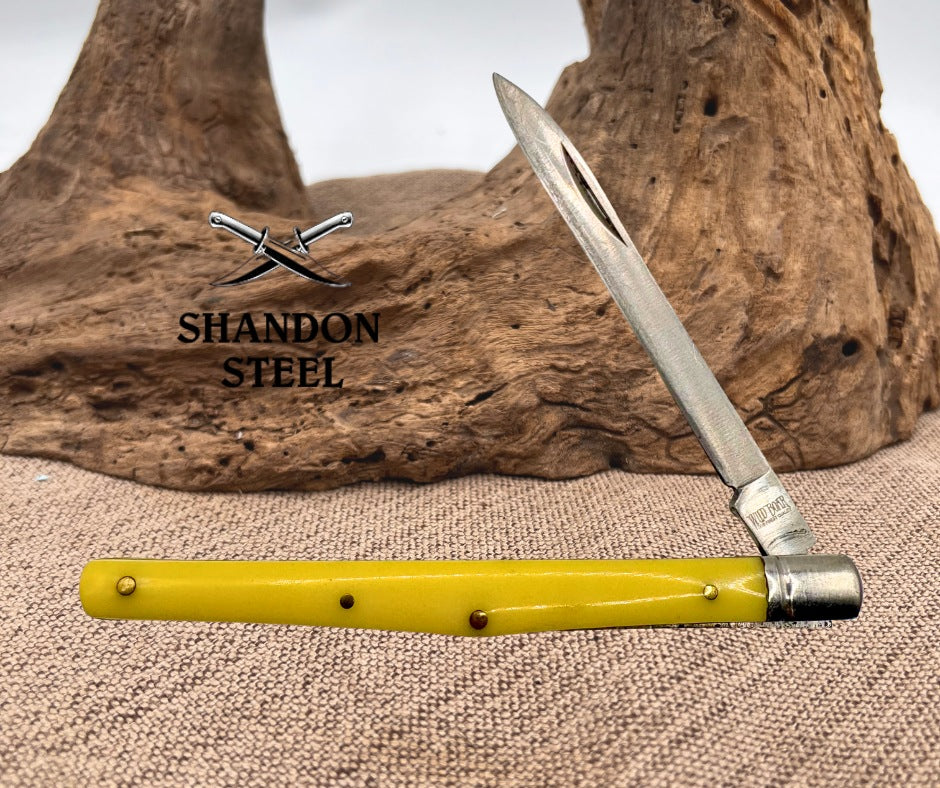 Wild Boar Melon Tester Knife Smooth Yellow Handles Stainless Steel Blades (81)