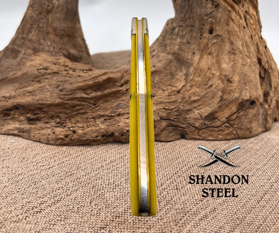 Wild Boar Melon Tester Knife Smooth Yellow Handles Stainless Steel Blades (81)