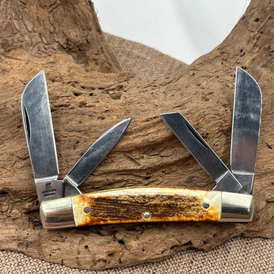 Zwilling J.A. Henckels Solingen Red Shield 4 Blade Stag Congress (45)