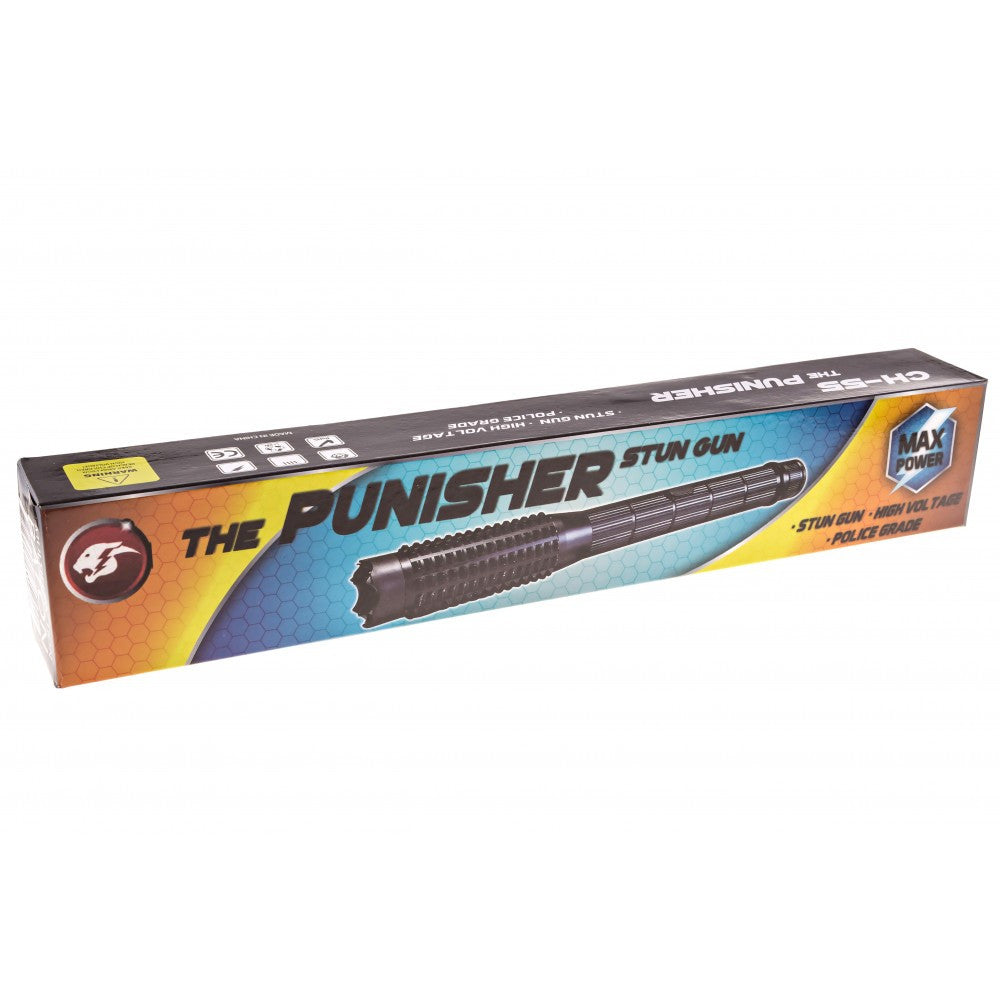 CHEETAH PUNISHER BATON FLASHLIGHT STUN GUN CH-55 – Shandon Steel