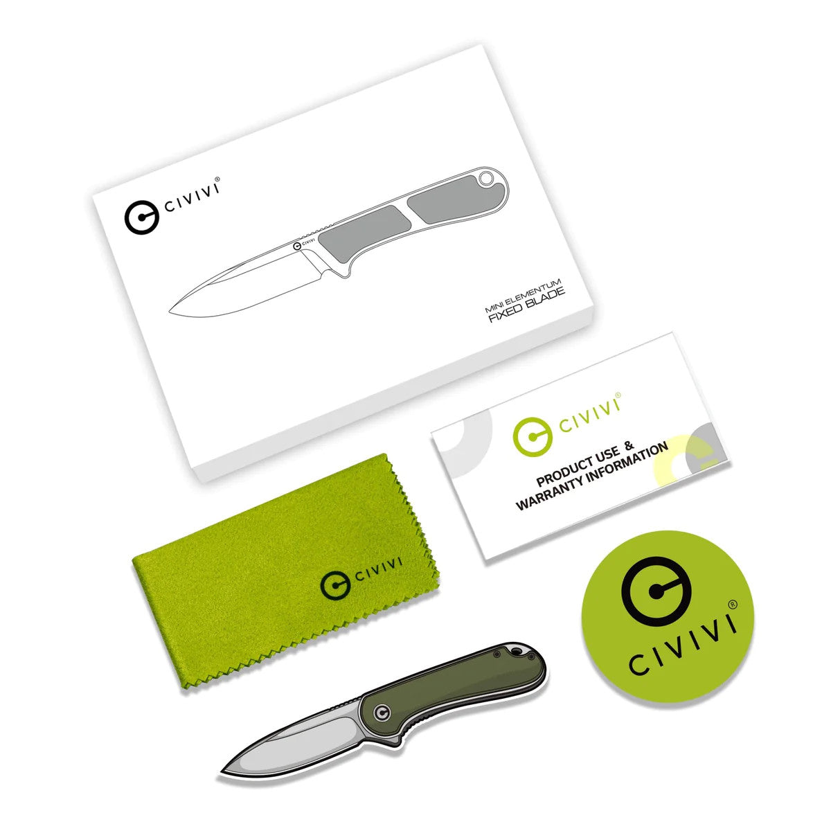 Civivi Mini Elementum Fixed Blade C23010-1