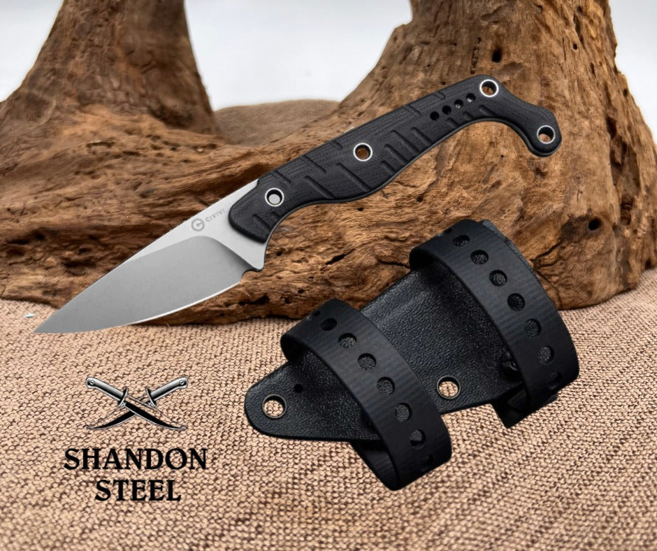 CIVIVI SŌKN Fixed Blade Knife G10 Handle (2.82" Nitro-V Blade) C22027-1