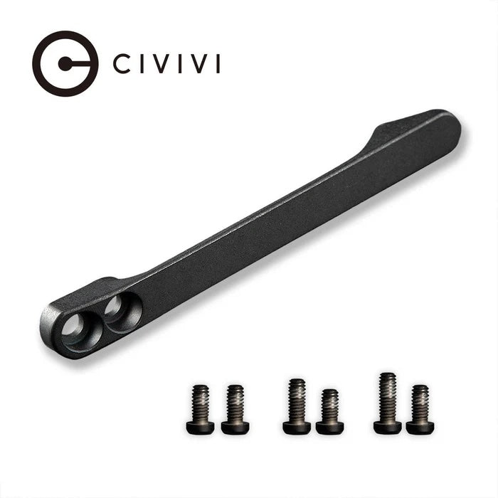 CIVIVI Titanium Pocket Clip with 6PCS Titanium screws T001D
