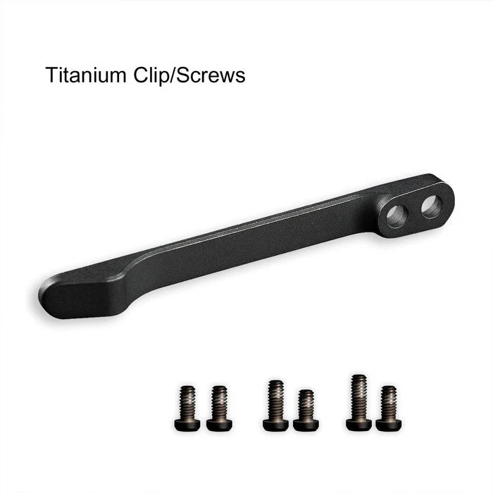 CIVIVI Titanium Pocket Clip with 6PCS Titanium screws T001D