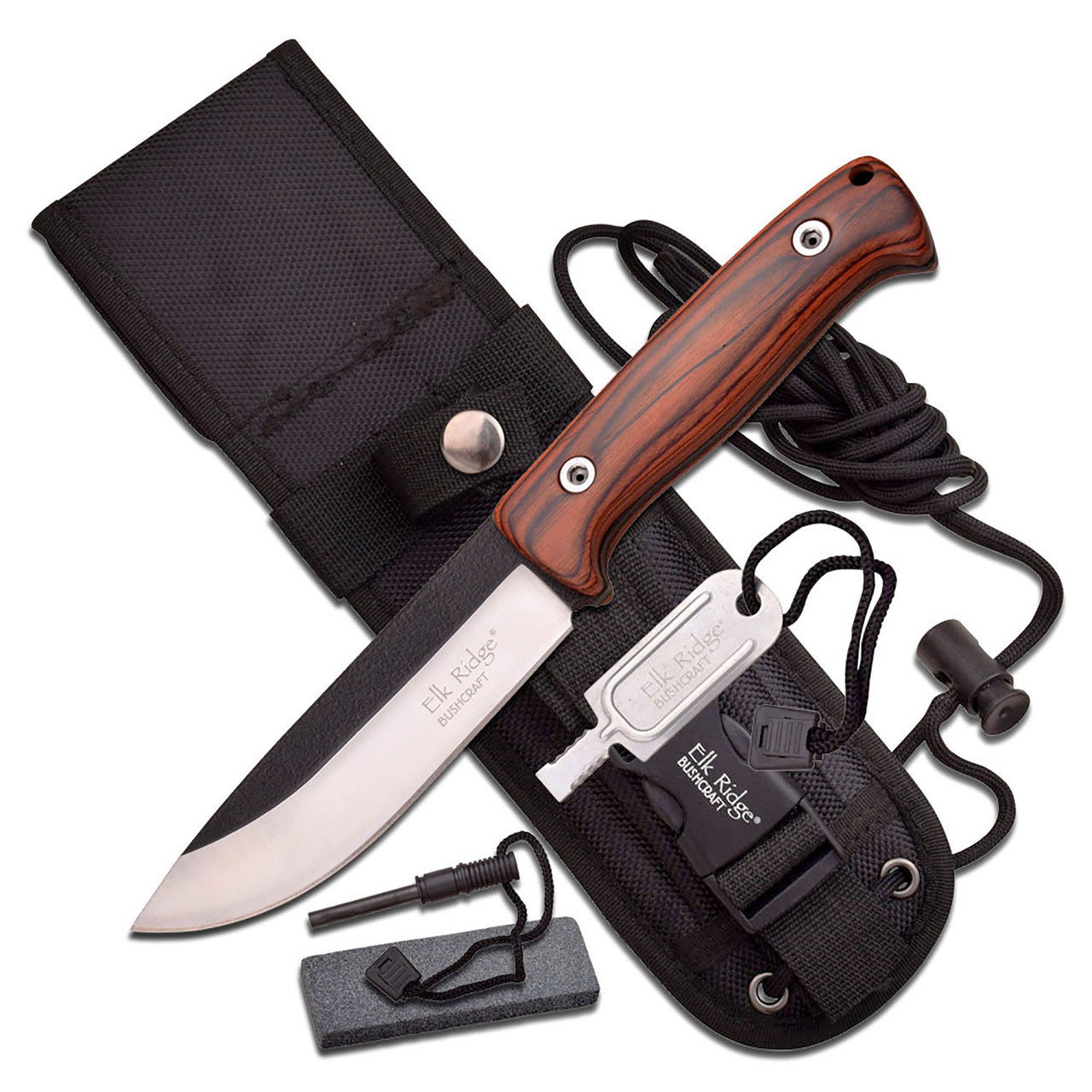 ELK RIDGE ER-555PW FIXED BLADE KNIFE 10.5" OVERALL