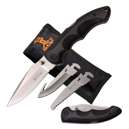 ELK RIDGE XCHANGE MANUAL FOLDING KNIFE - INTERCHANGEABLE BLADES (BOX) - ER-942BK