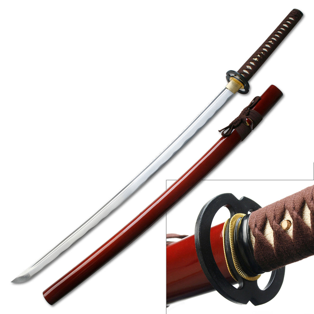 Ten Ryu Samurai Sword - Red - 41" overall