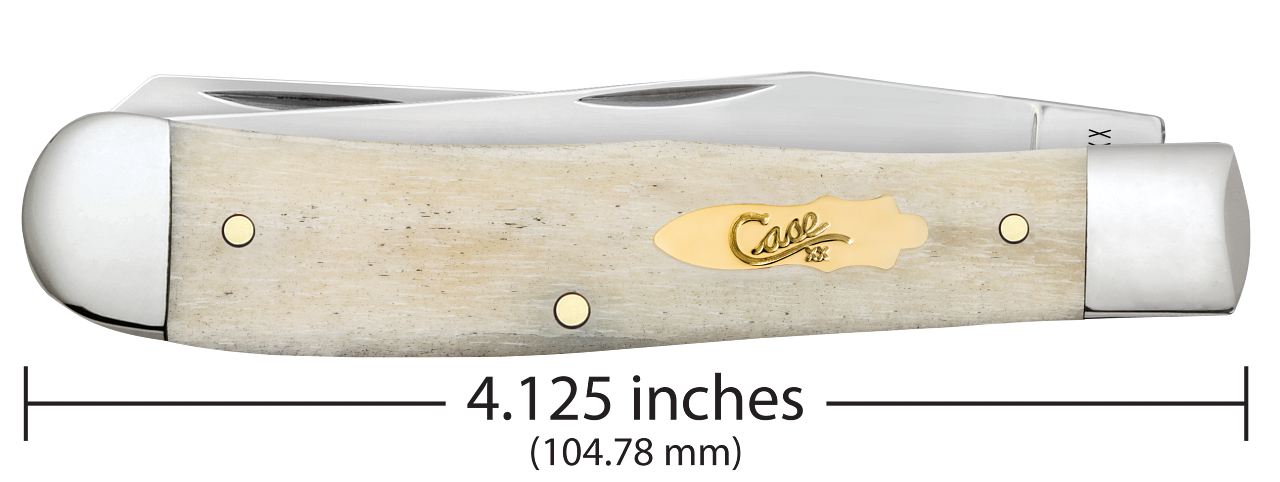 Case XX™ Trapper Smooth Natural Bone 11020 Stainless Pocket Knife